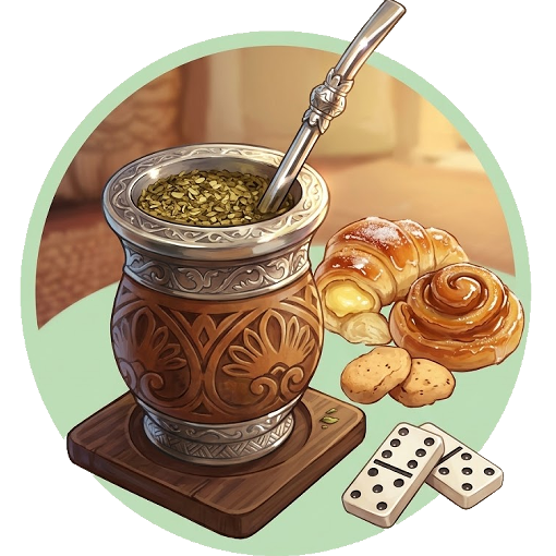 Taza de café ilustrada