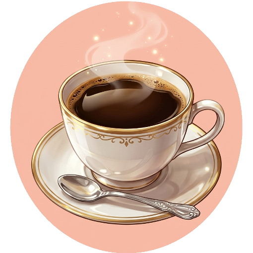 Taza de café ilustrada